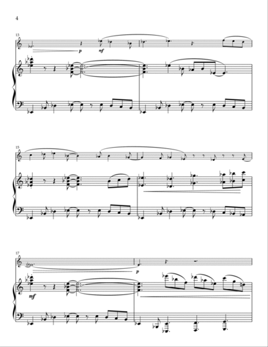 Sonata for Alto Saxophone and Piano Chamber Music scores gallery preview page 4