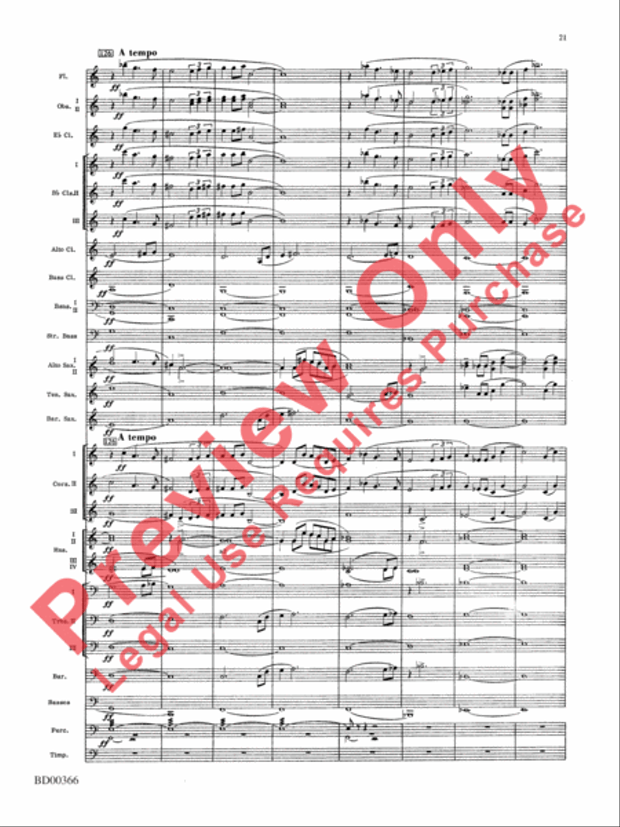 Rhythm of the Winds Concert Band scores gallery preview page 22