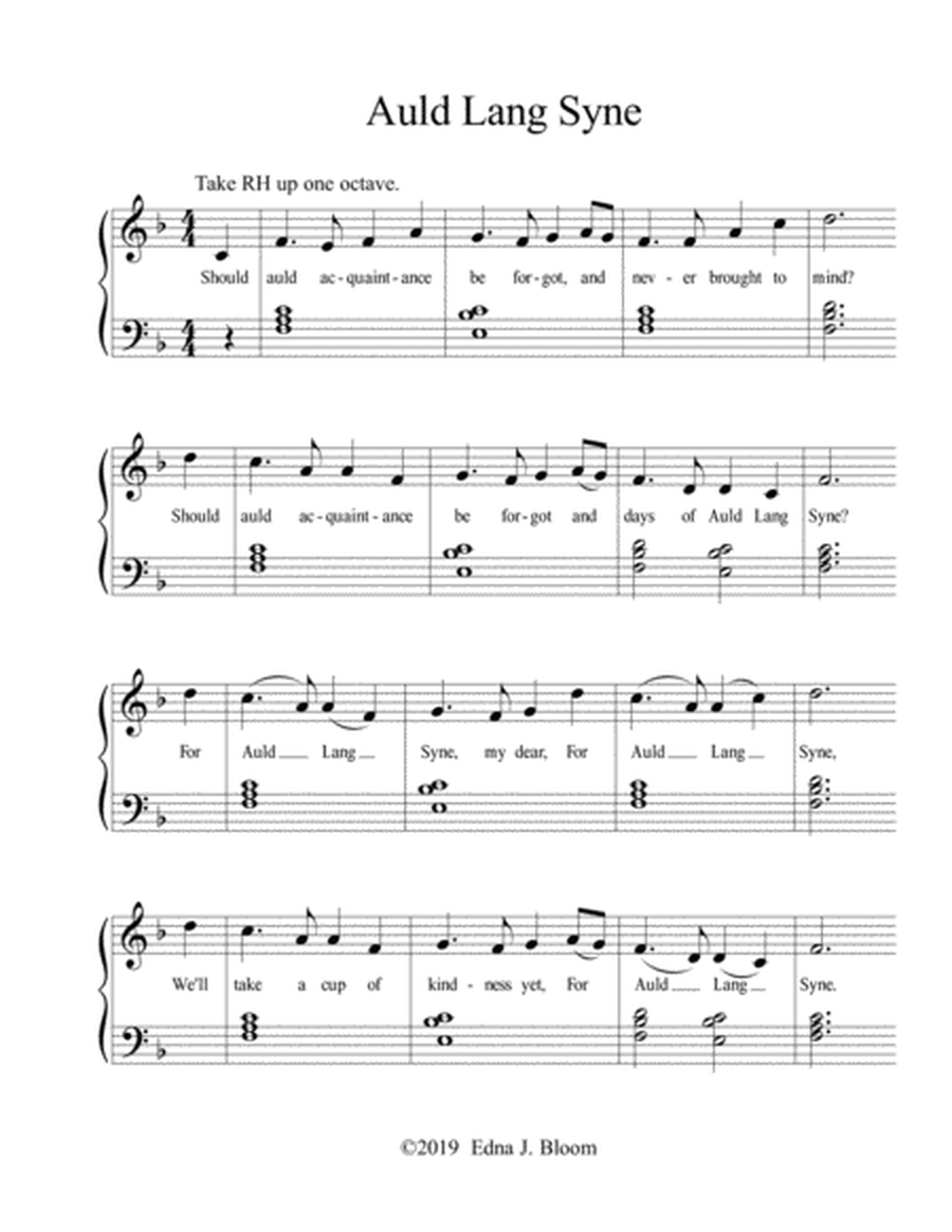 Auld Lang Syne - Traditional Tune with Lyrics