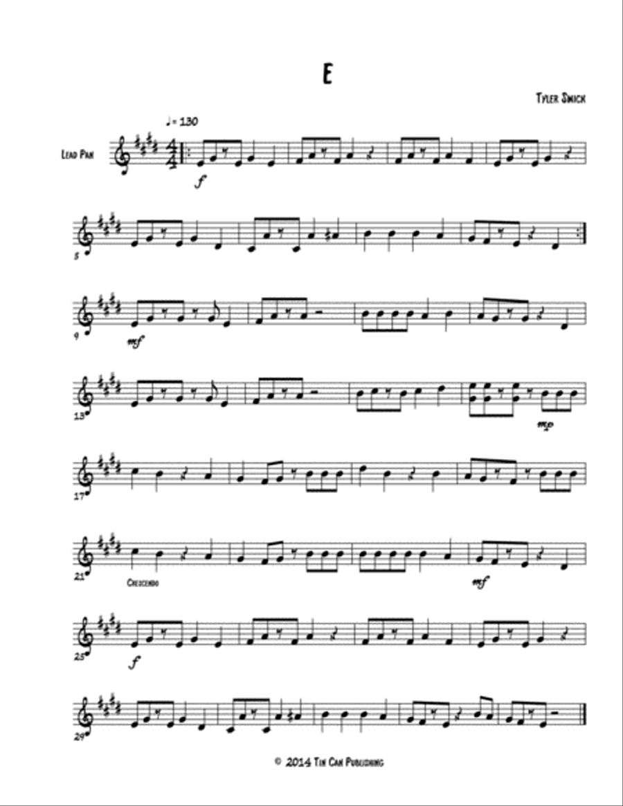 12 Etudes for the Beginning Pannist Steel Pan scores gallery preview page 6