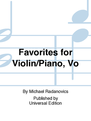 Favorites For Violin/Piano, Vo