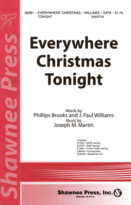 Book cover for Everywhere Christmas Tonight