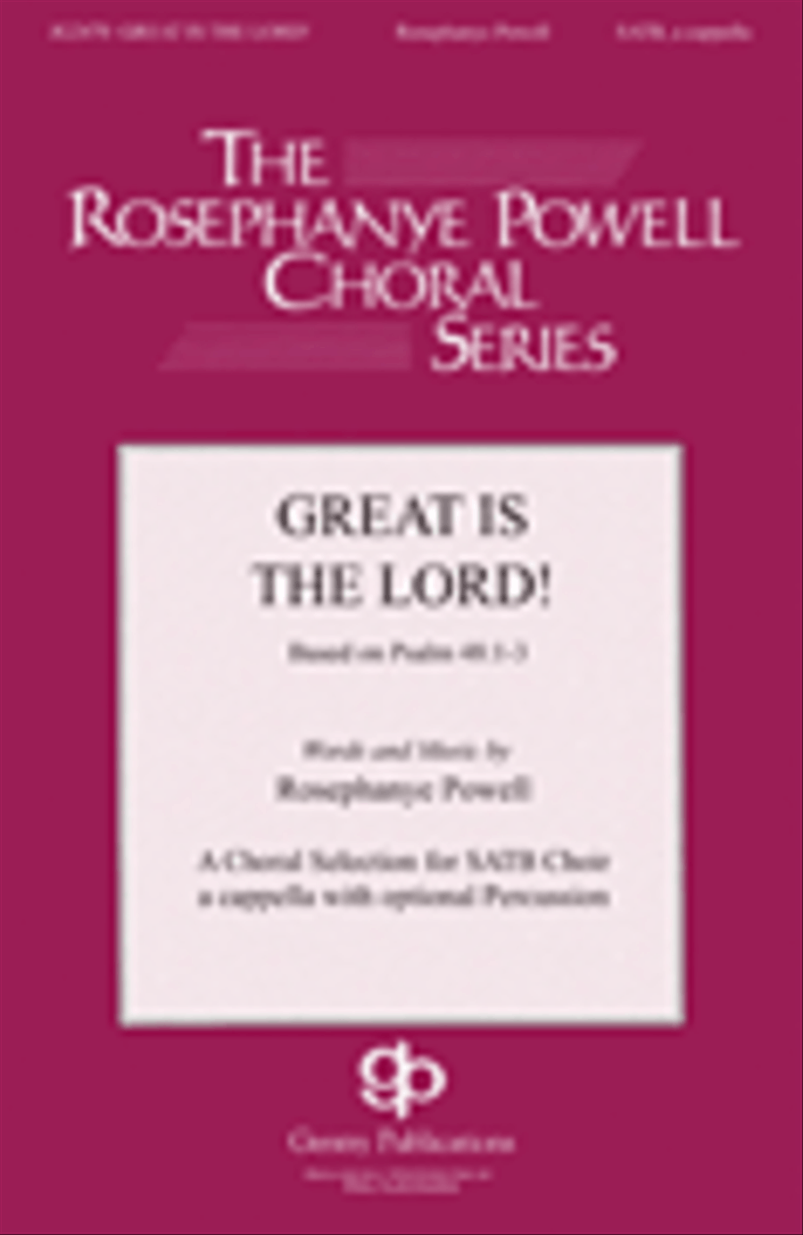 Great Is the Lord A Cappella scores gallery preview page 1