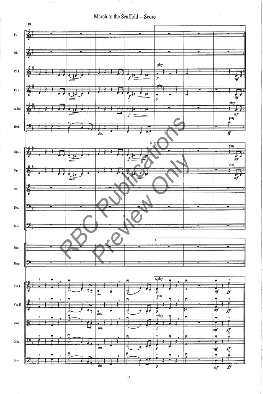 March To The Scaffold Full Orchestra scores gallery preview page 7