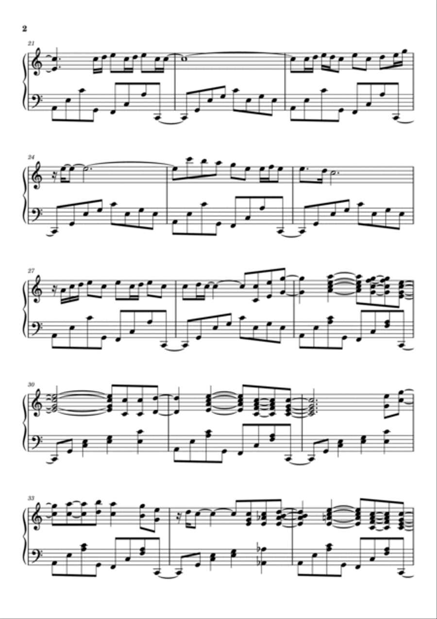 Stay With Me Piano Solo scores gallery preview page 2