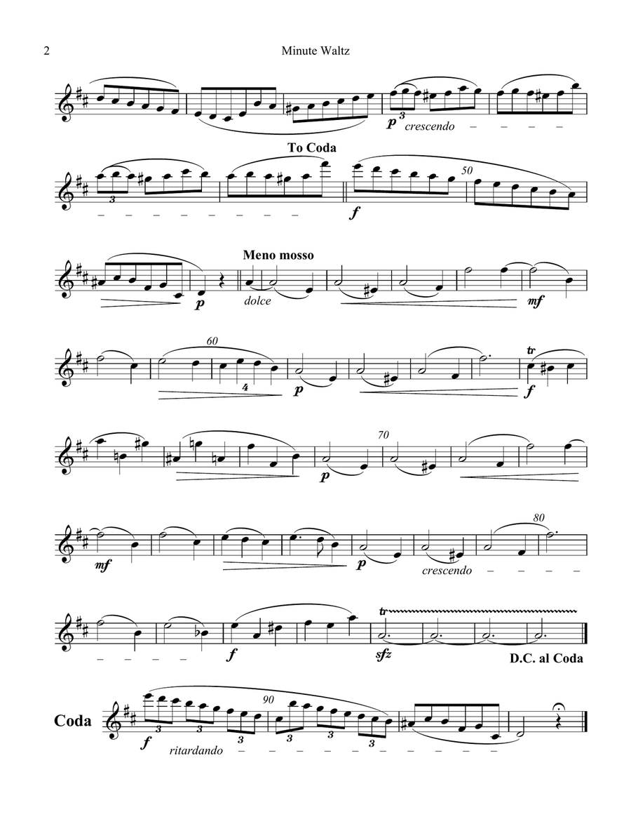 8 Pieces by F. Chopin for Violin (Flute) and Classical Guitar Flute scores gallery preview page 6