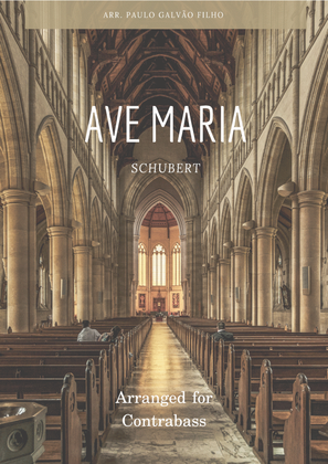 Book cover for AVE MARIA - SCHUBERT – CONTRABASS SOLO