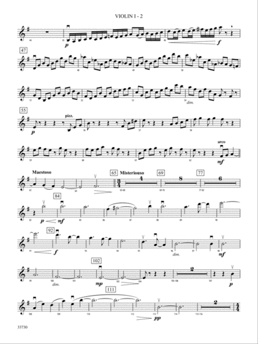 Cincopations: 1st Violin String Orchestra scores gallery preview page 2