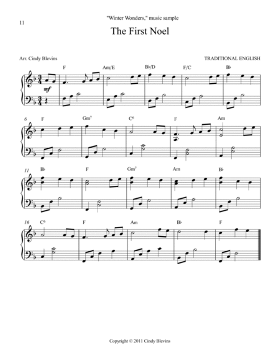 Winter Wonders, 25 seasonal arrangements for Lever or Pedal Harp Pedal Harp scores gallery preview page 5