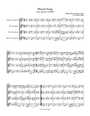 Book cover for Wassail Song (Sax Quartet SATB)