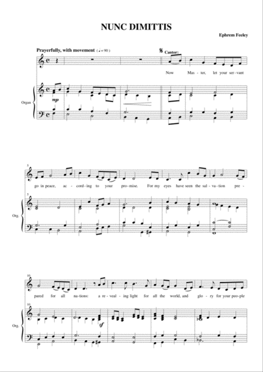 Nunc Dimittis Nunc Dimittis Choir scores gallery preview page 2