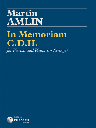 Book cover for In Memoriam C.D.H.