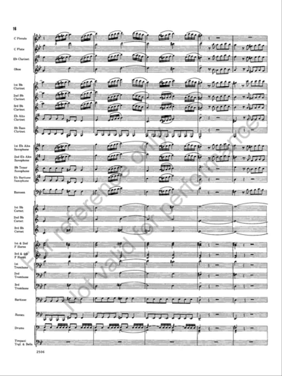 Armida Concert Band scores gallery preview page 16