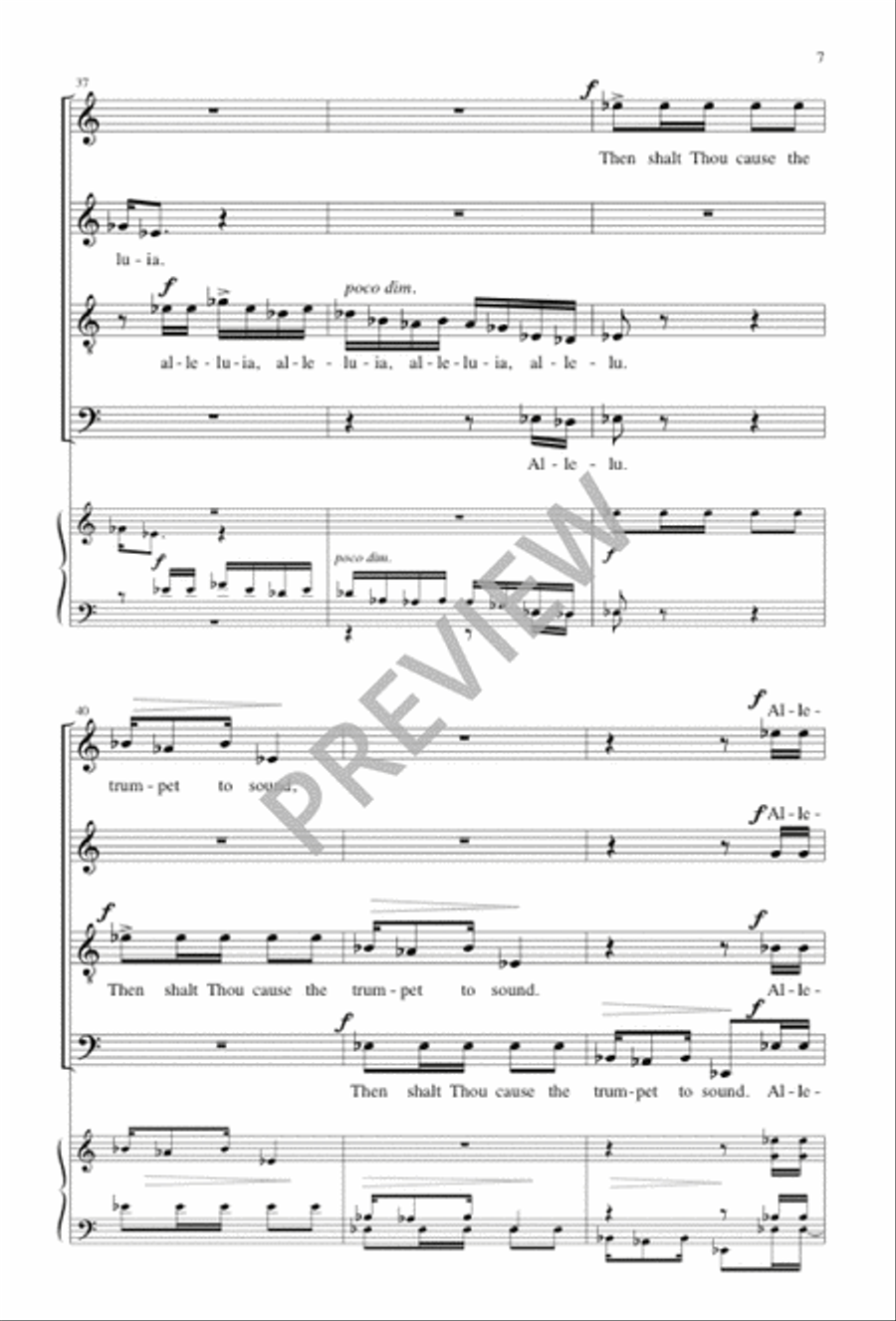 Lord, We Give Thanks to Thee 4-Part scores gallery preview page 7