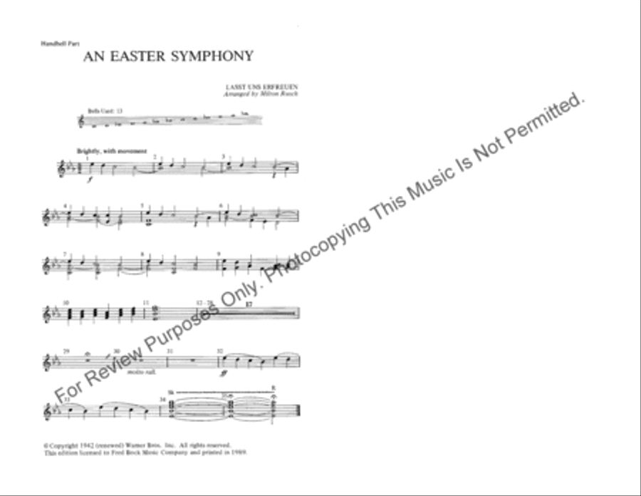 An Easter Symphony Handbell Choir scores gallery preview page 4