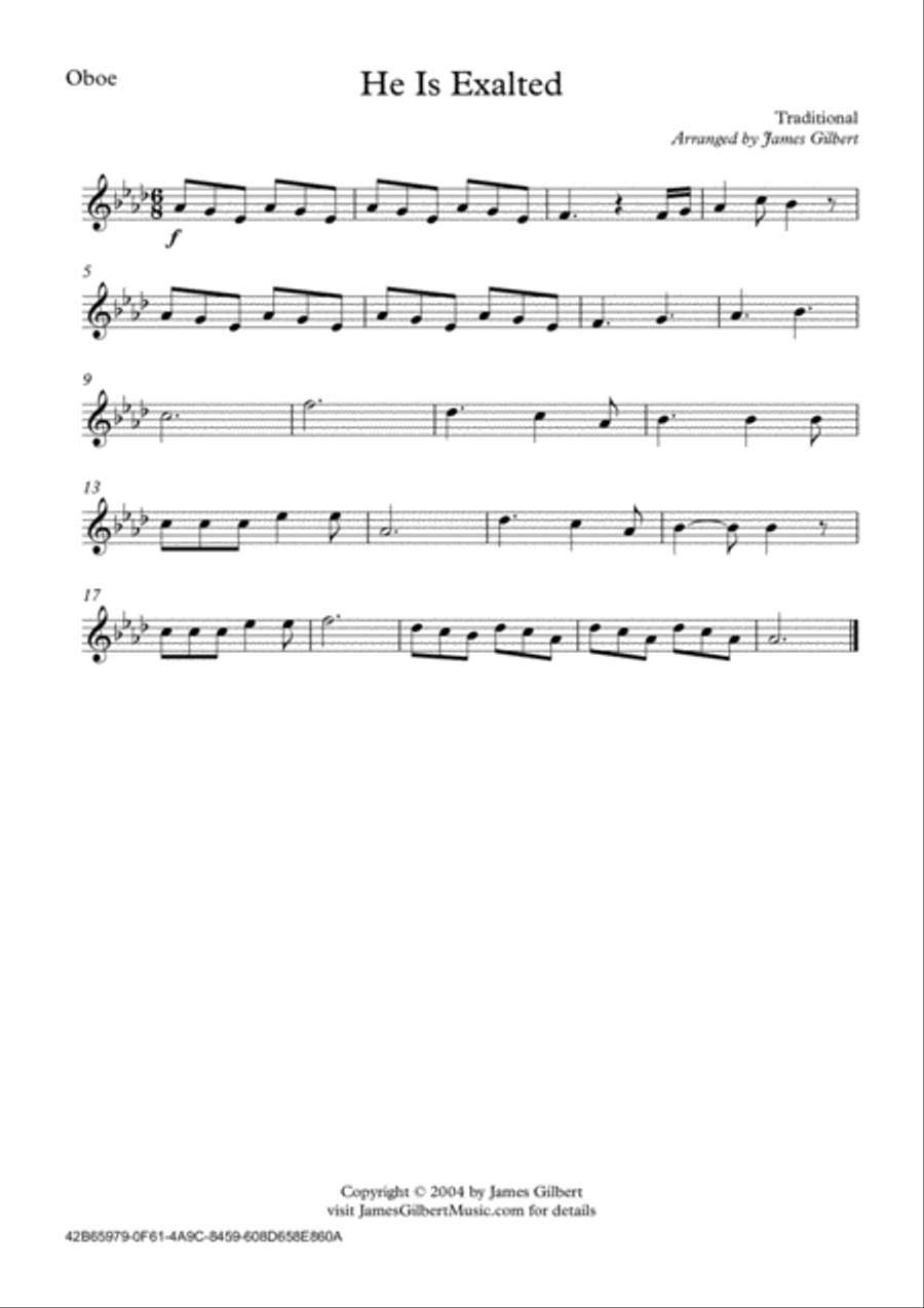 He Is Exalted He Is Exalted Full Orchestra scores gallery preview page 6