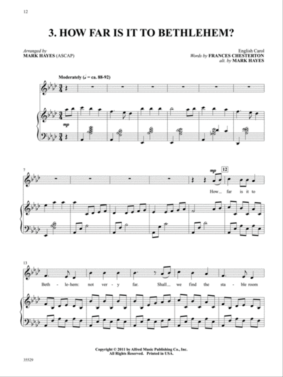 Carols for Solo Singers Carols for Solo Singers Medium-High Voice scores gallery preview page 3