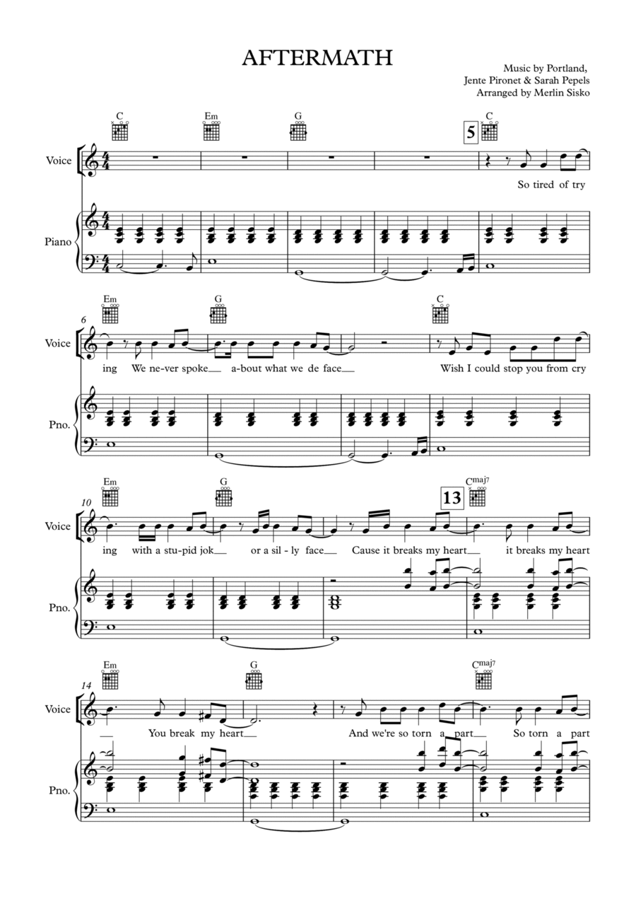 Aftermath Voice scores gallery preview page 1