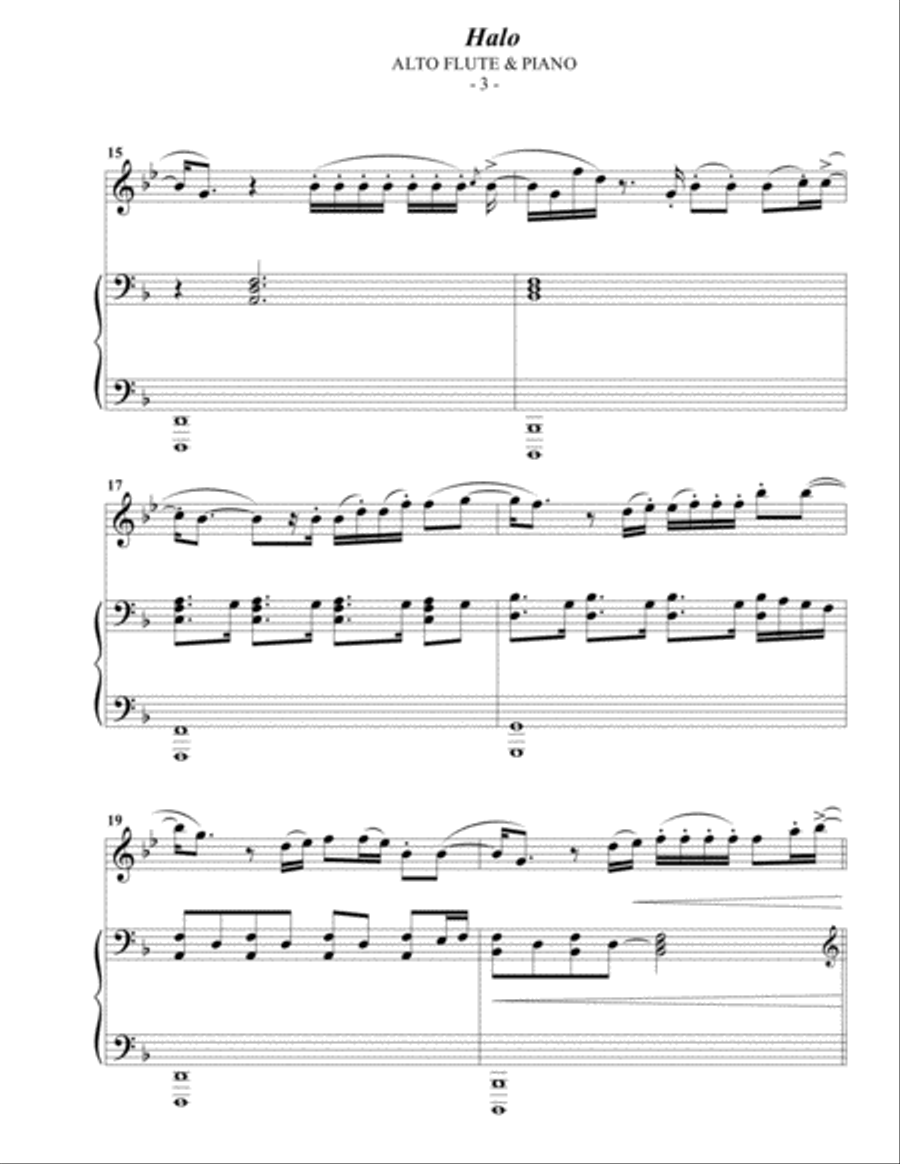Halo Flute Solo scores gallery preview page 3