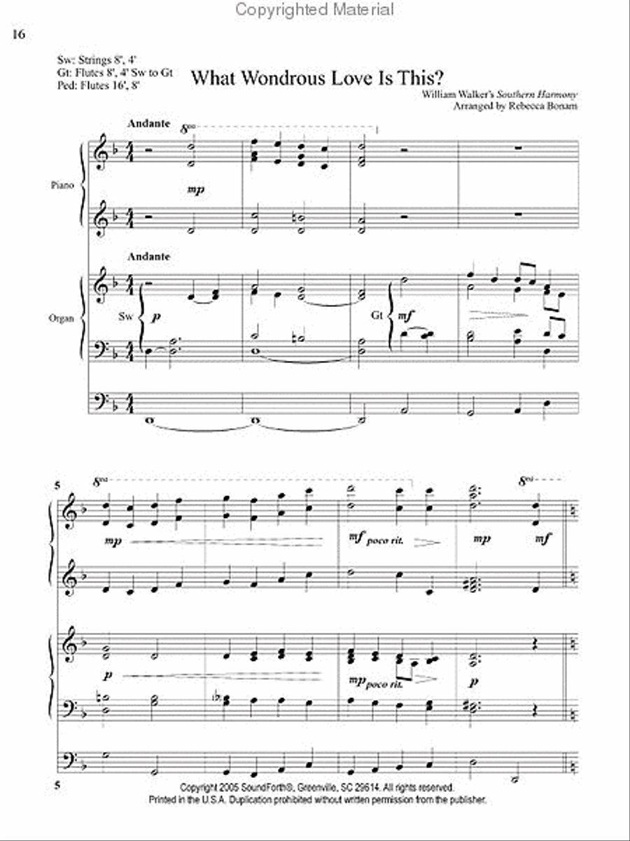 Amazing Grace Organ scores gallery preview page 4
