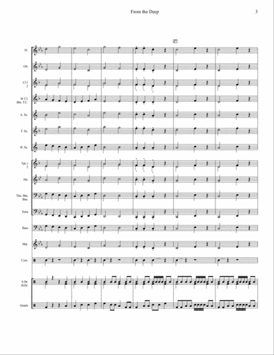 From the Deep From the Deep Concert Band scores gallery preview page 4