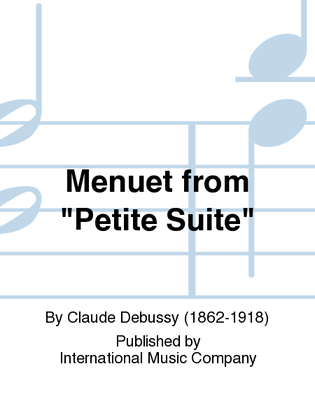 Book cover for Menuet From Petite Suite