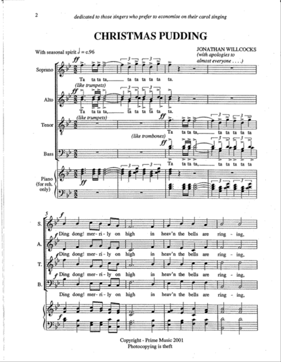 Christmas Pudding Divisi scores gallery preview page 2