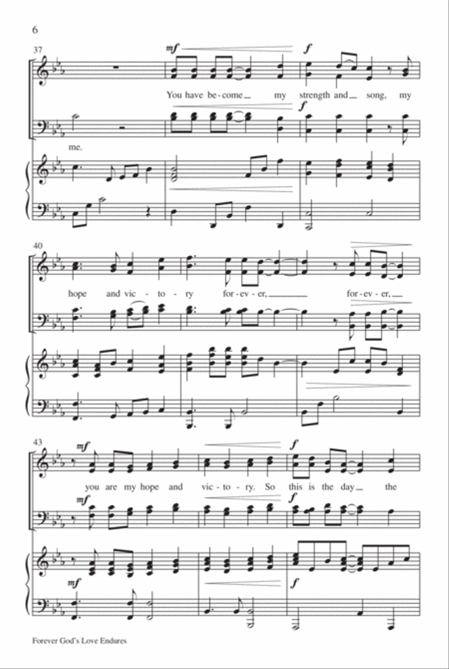 Forever God's Love Endures 4-Part scores gallery preview page 7
