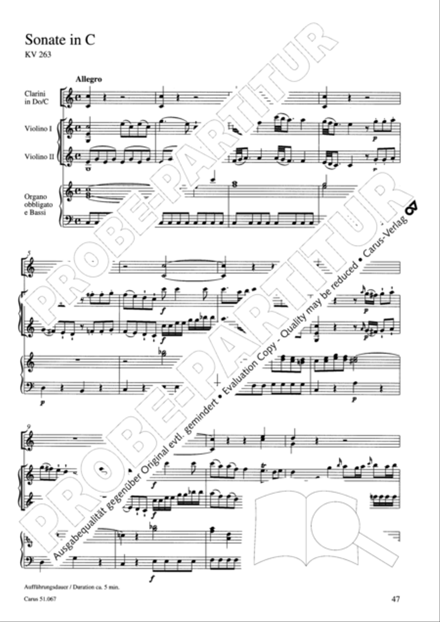 Church Sonatas Collection / Songbook scores gallery preview page 48
