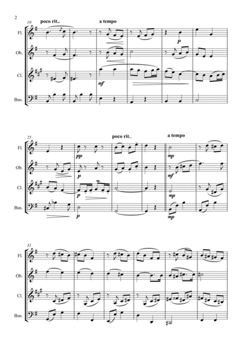 Chanson De Matin- E Elgar for Wind Quartet-Intermediate image number null