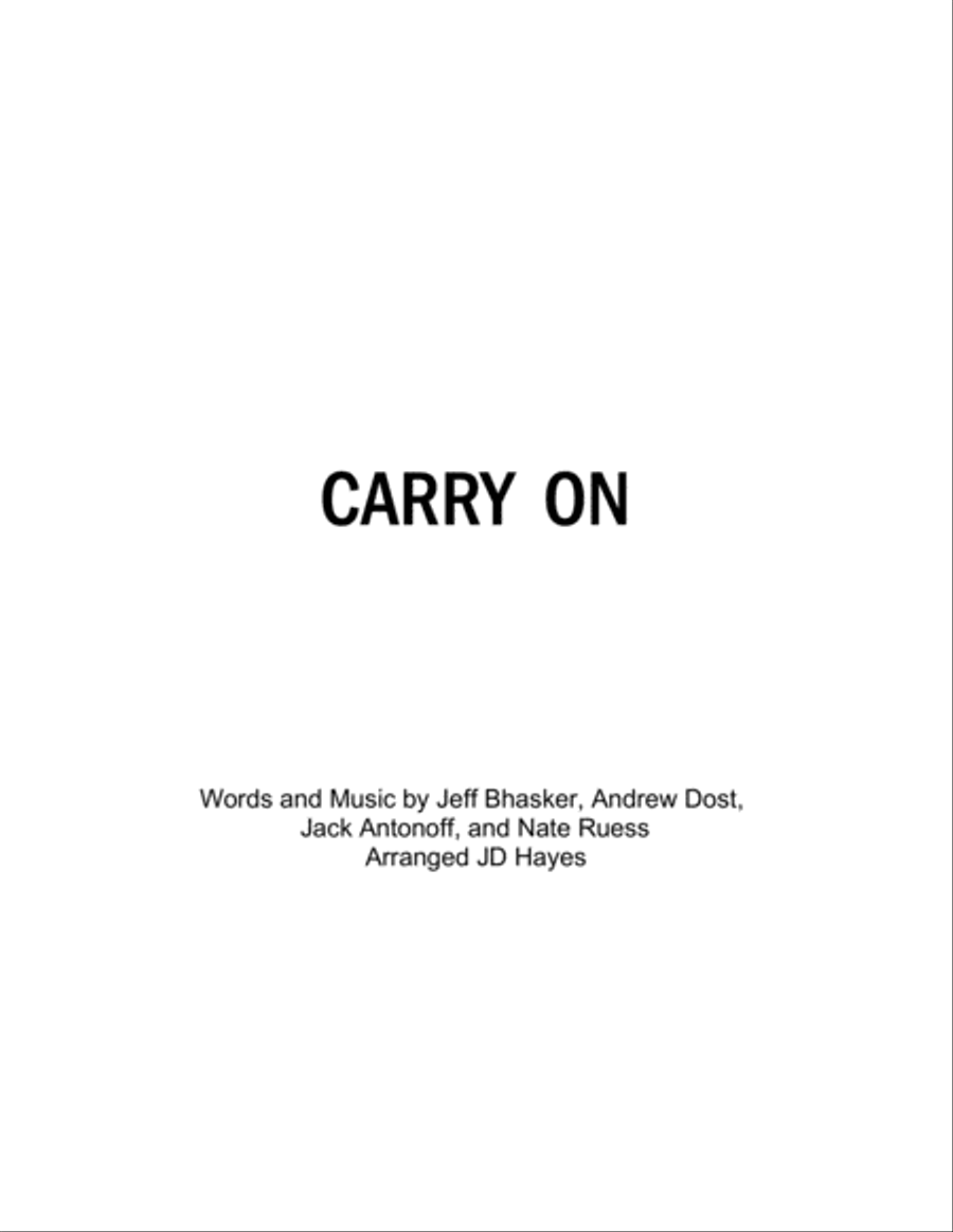 Carry On 4-Part scores gallery preview page 1