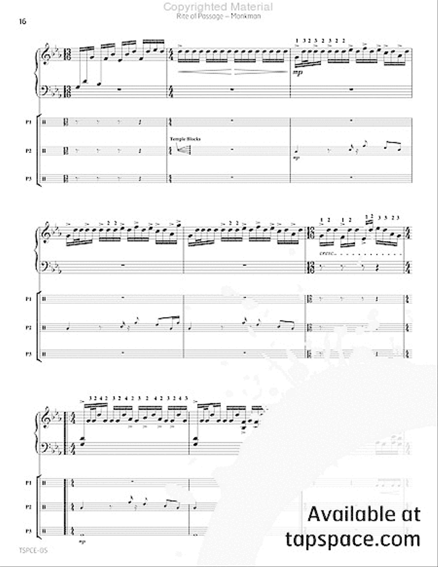 Rite of Passage Rite of Passage Percussion Ensemble scores gallery preview page 19