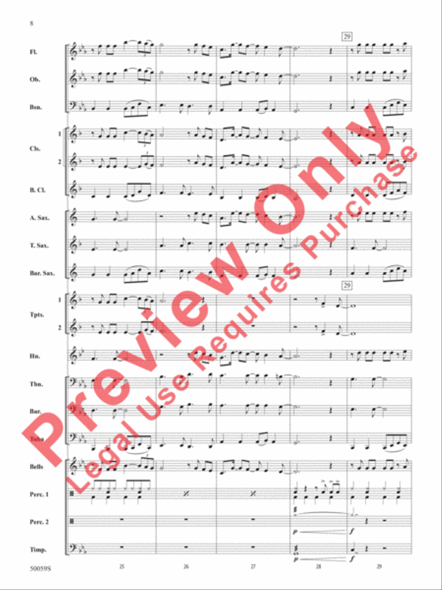 Flowers Concert Band scores gallery preview page 9