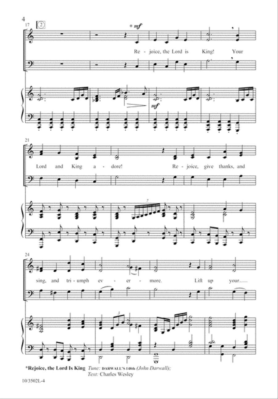 Crown Him, the Risen King! 3-Part scores gallery preview page 5