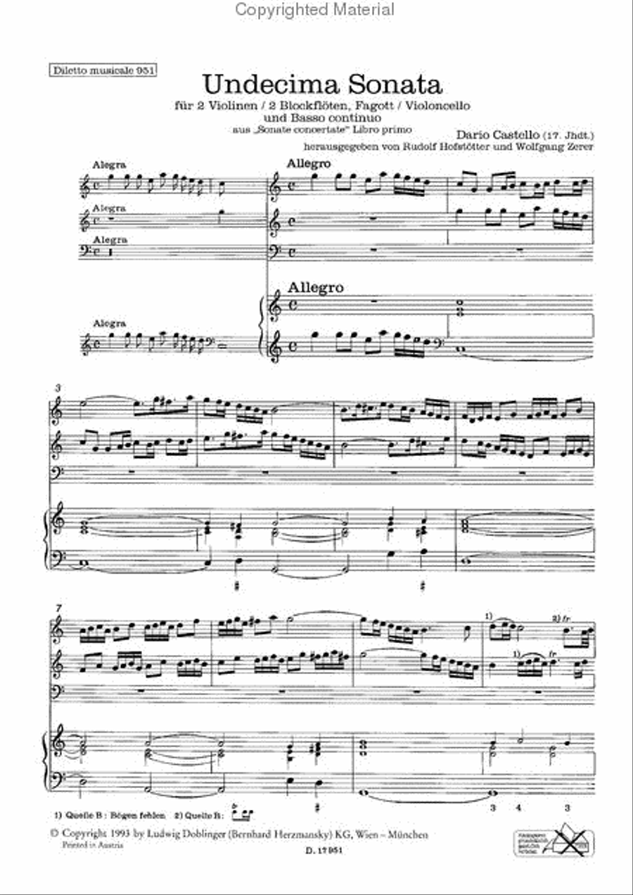 Undecima Sonata in C Undecima Sonata in C Piano scores gallery preview page 2