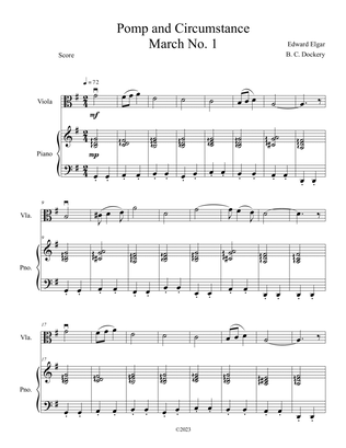 Pomp and Circumstance (Viola Solo with Piano Accompaniment)