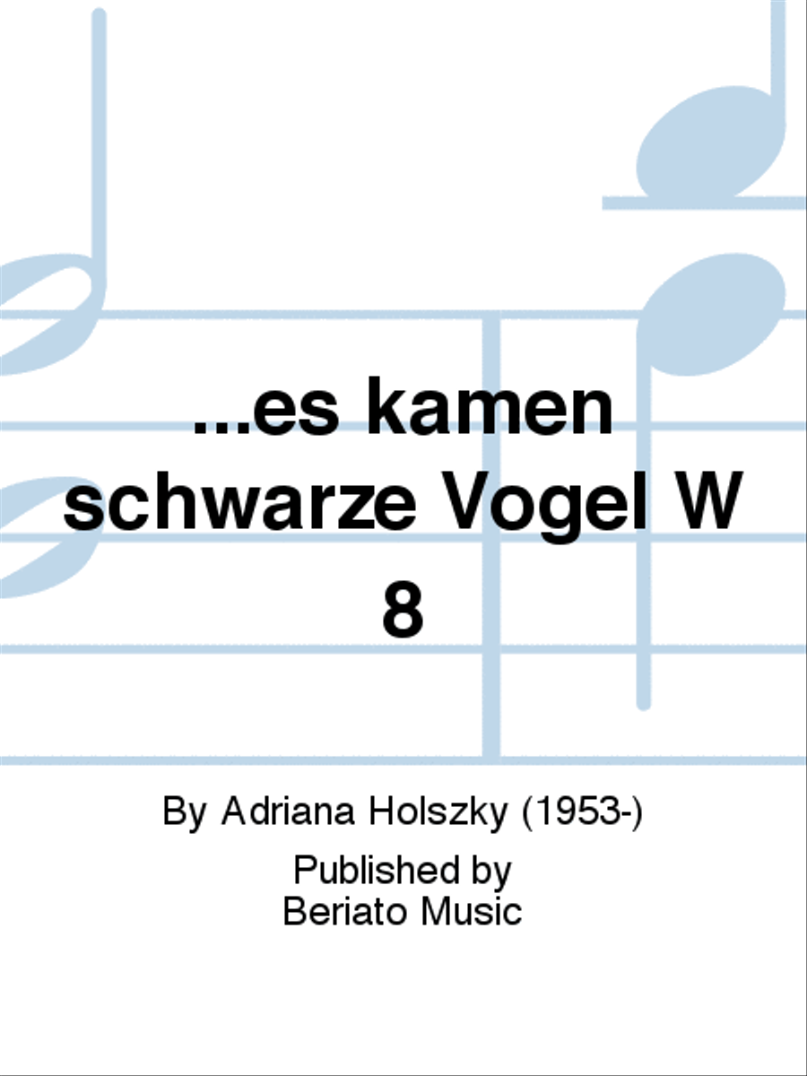 ...es kamen schwarze Vögel W 8 School and Community scores gallery preview page 1