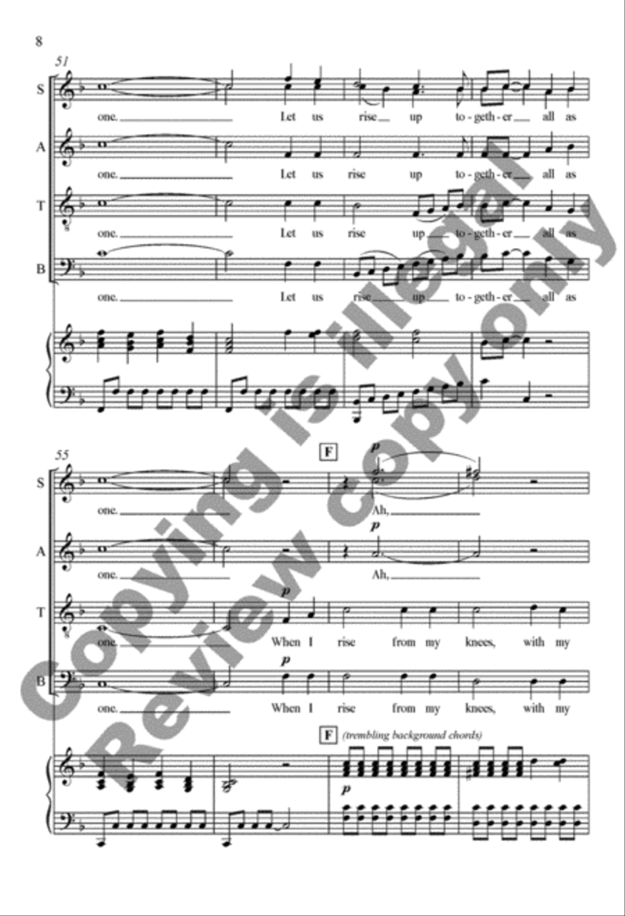 Let Us Break Bread Together 4-Part scores gallery preview page 18