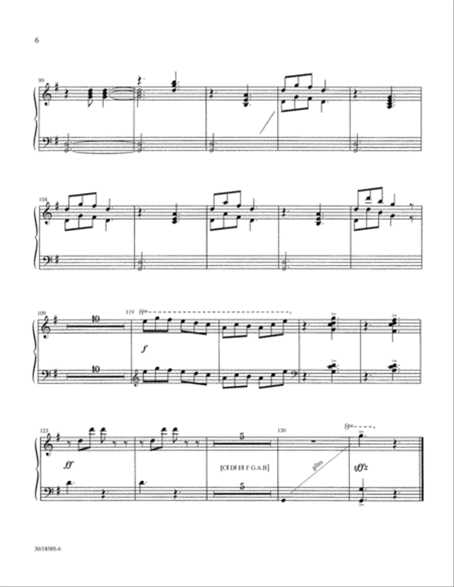 Glad Tidings of Great Joy - Harp Part Choir scores gallery preview page 8