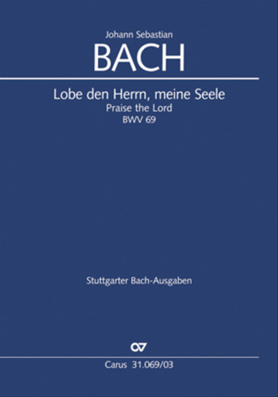 Praise the Lord, O my spirit (Lobe den Herrn, o meine Seele) 4-Part scores gallery preview page 1