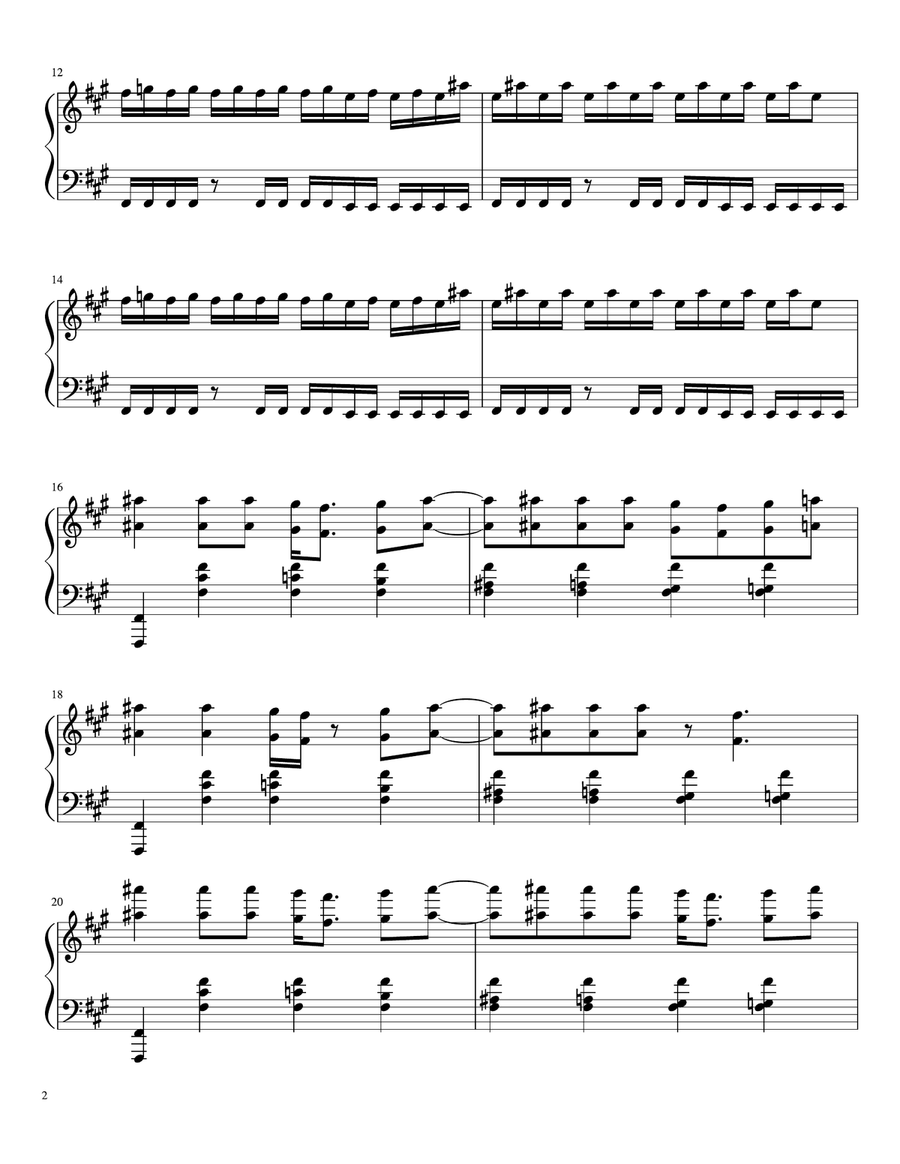 Living Dead Girl Piano Solo scores gallery preview page 2
