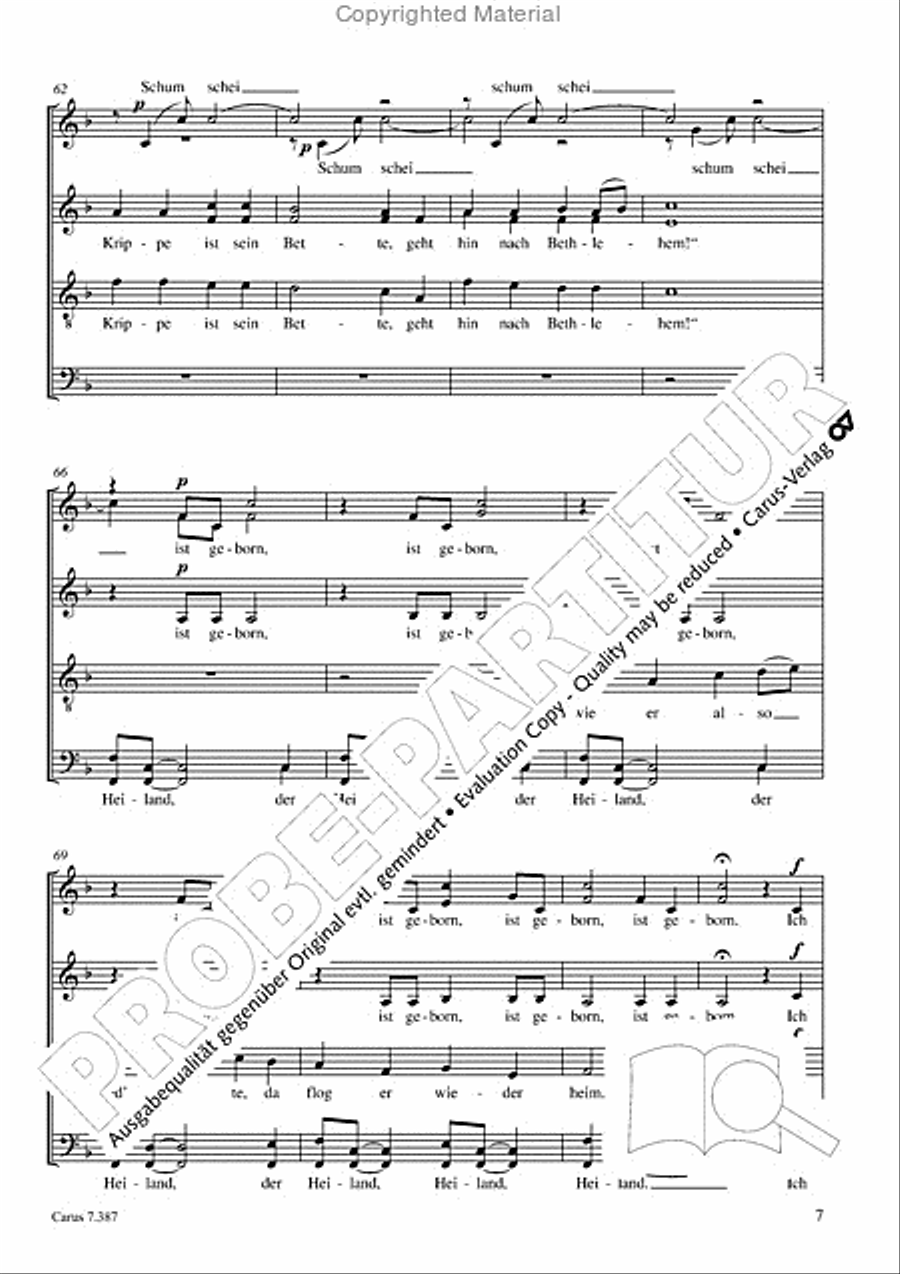 O Freude uber Freude 4-Part scores gallery preview page 8