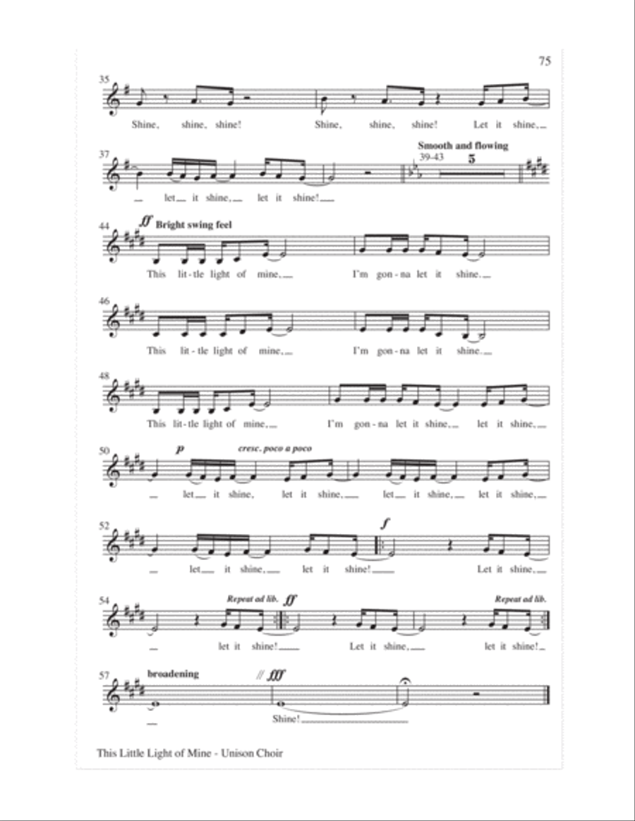 Let the Children Sing 4-Part scores gallery preview page 77