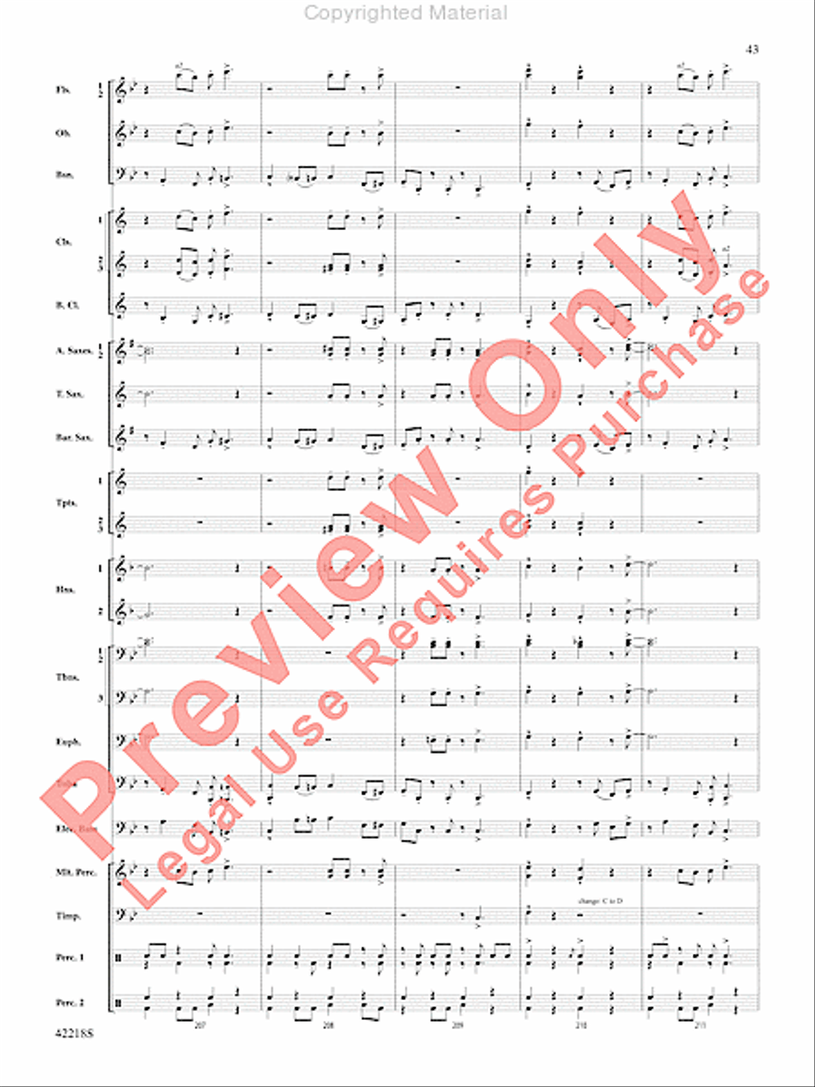 Tower of Power Greatest Hits Concert Band scores gallery preview page 42