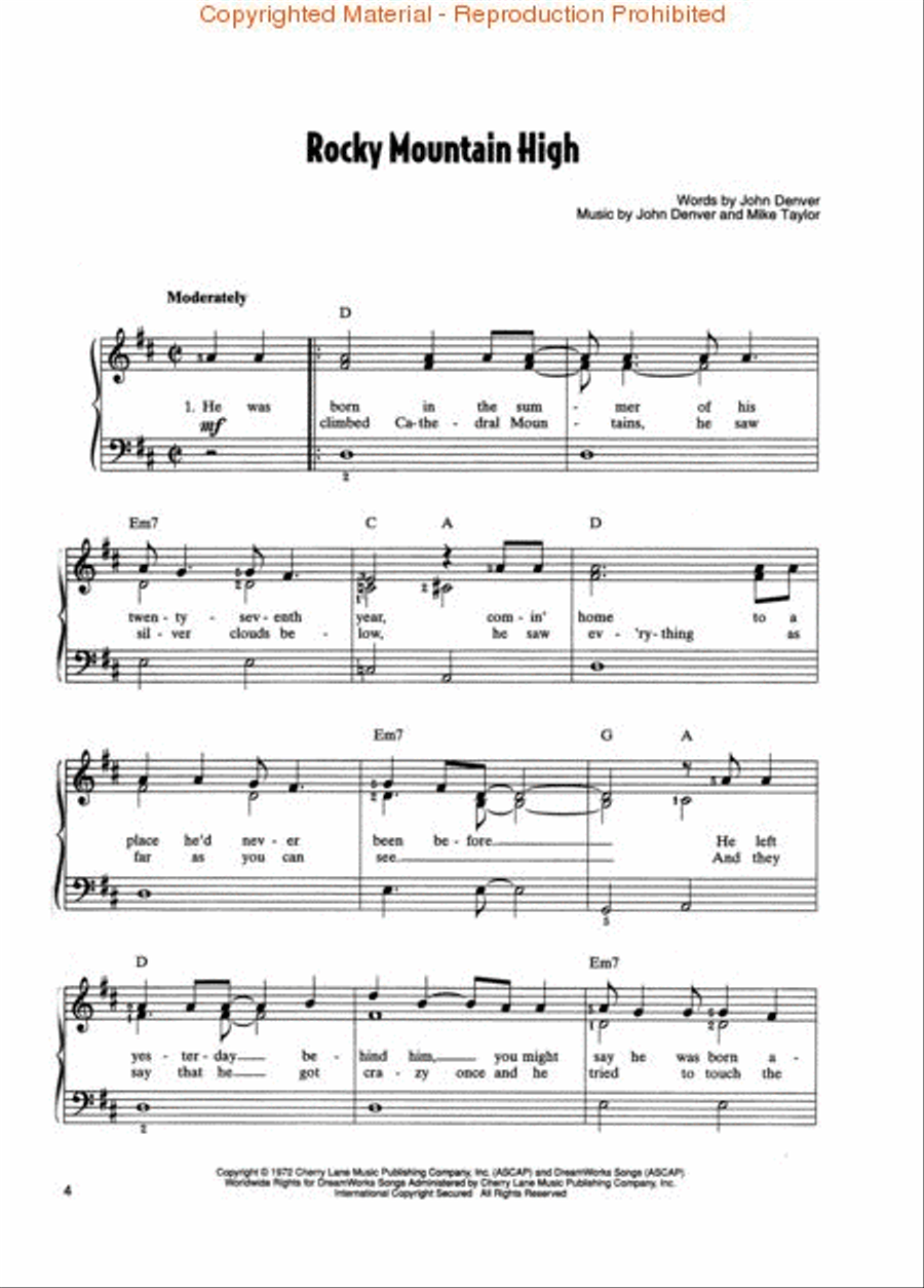 The Best of John Denver Voice scores gallery preview page 2