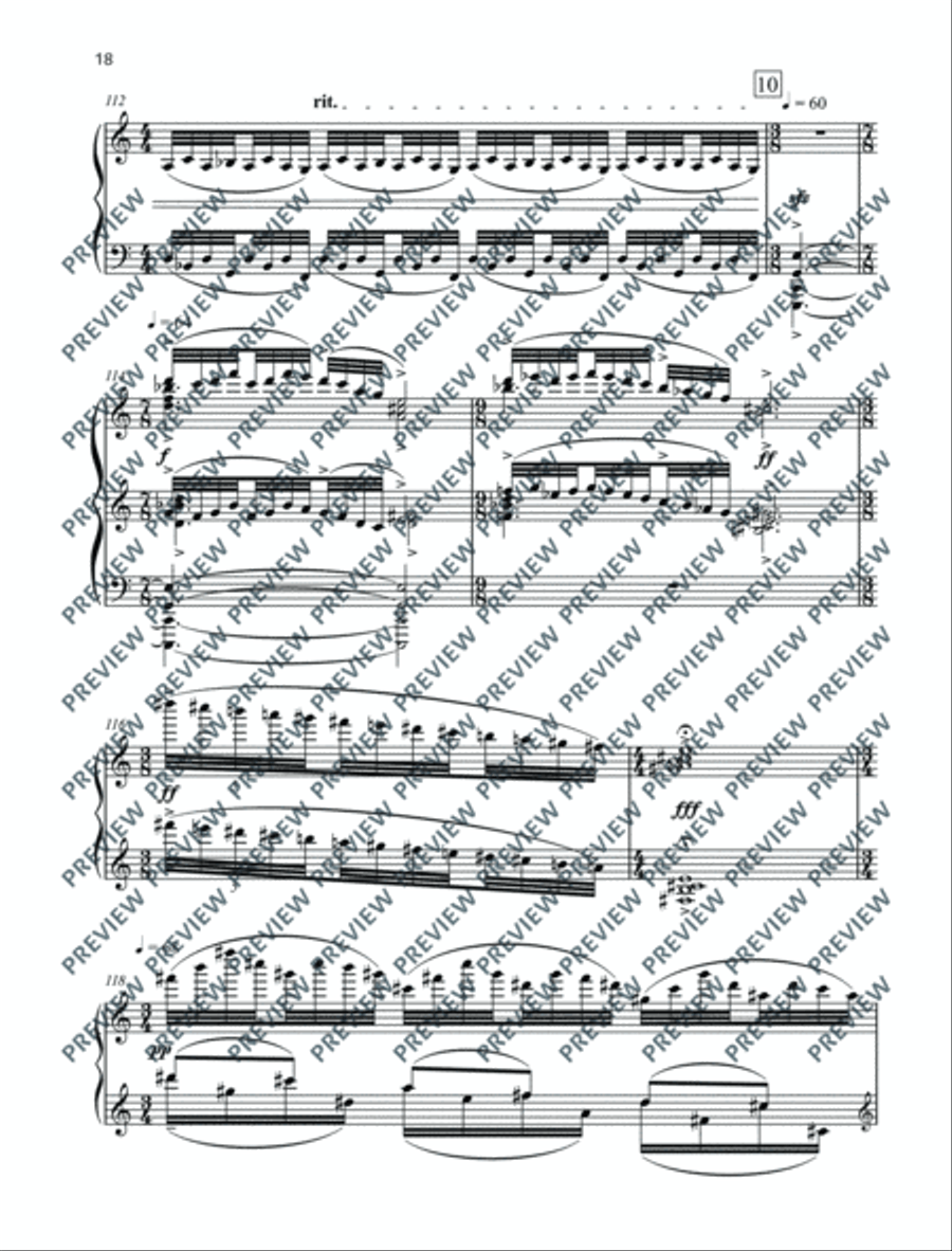 Falling Flowers Piano Solo scores gallery preview page 19
