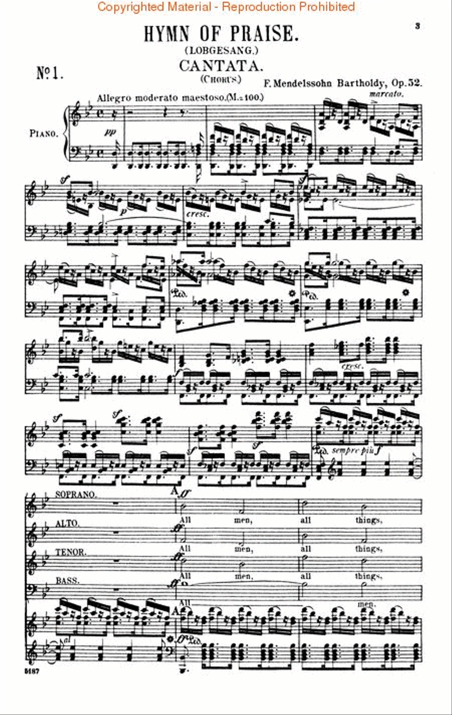 Hymn of Praise 4-Part scores gallery preview page 3