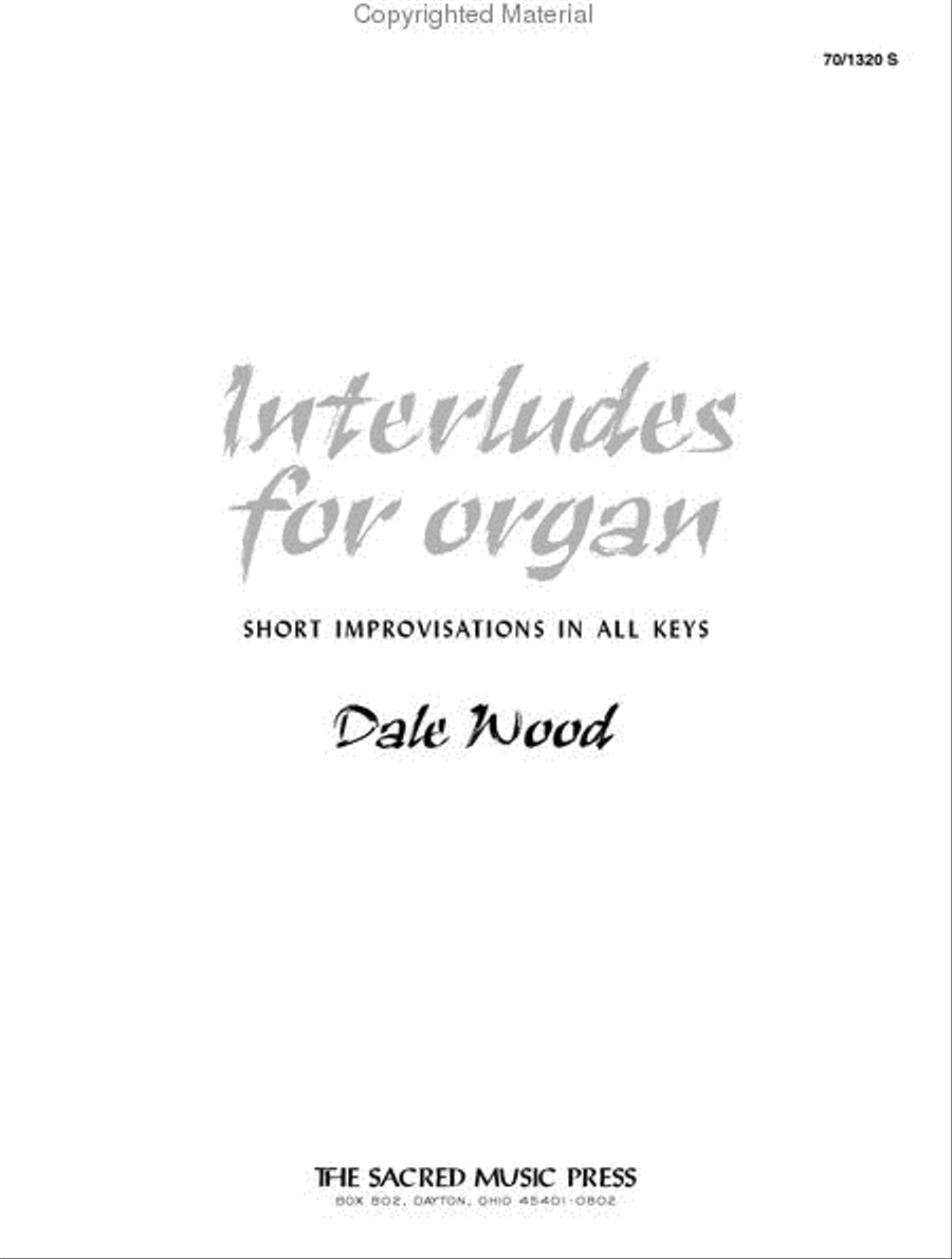 Interludes for Organ