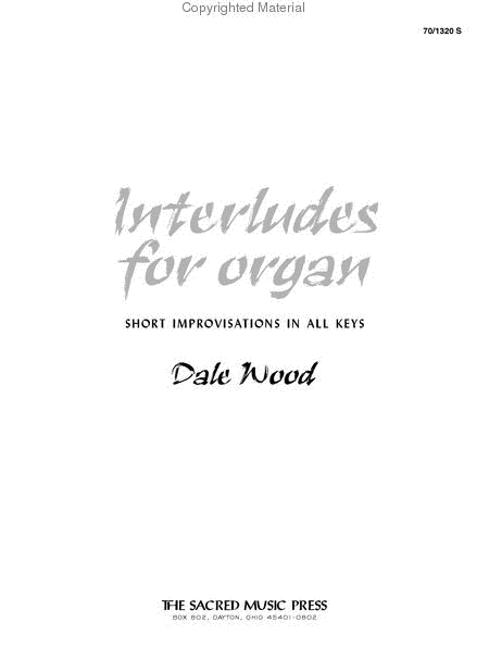Interludes for Organ