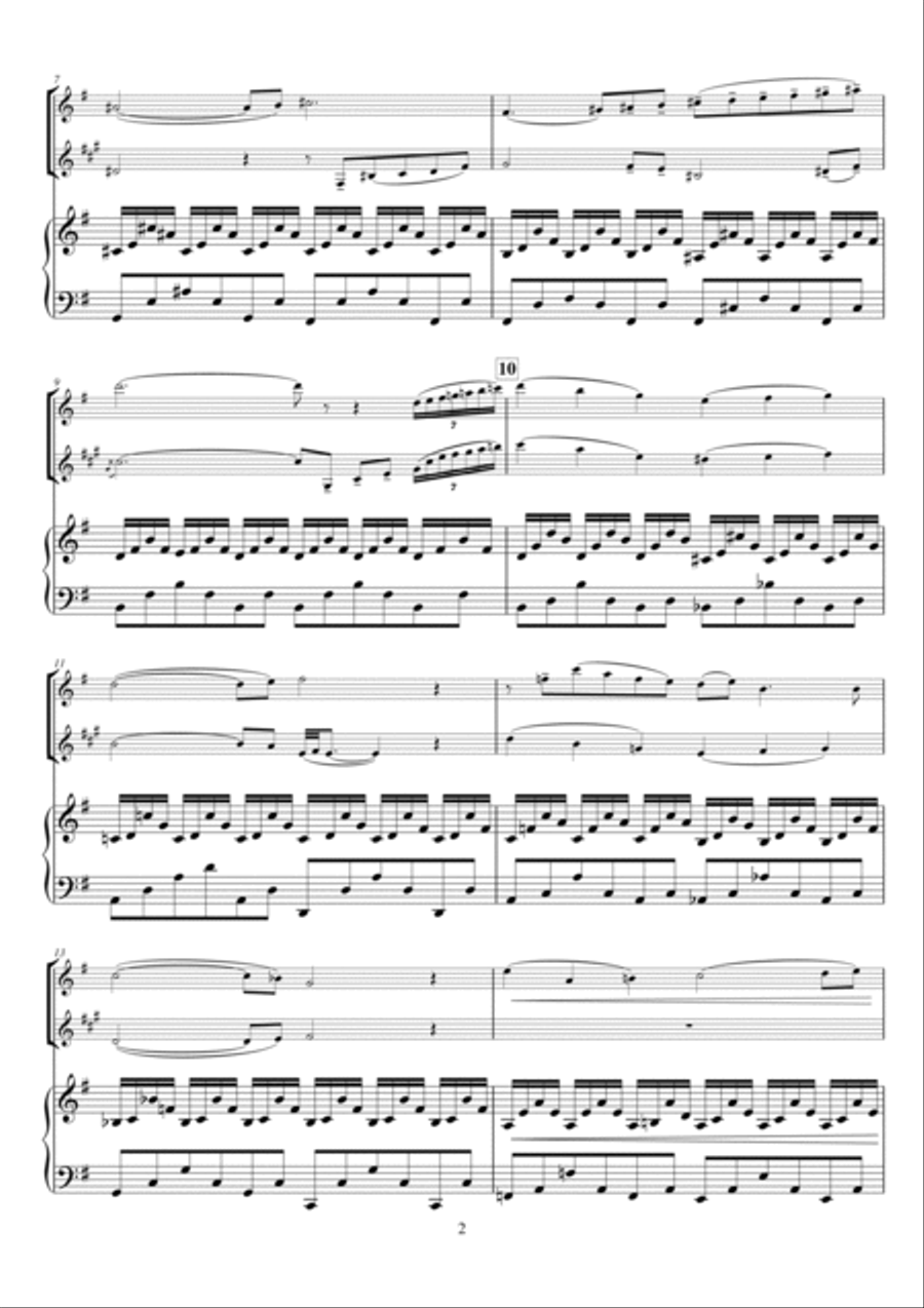The Swan (Le Cygne) Woodwind Duet scores gallery preview page 2